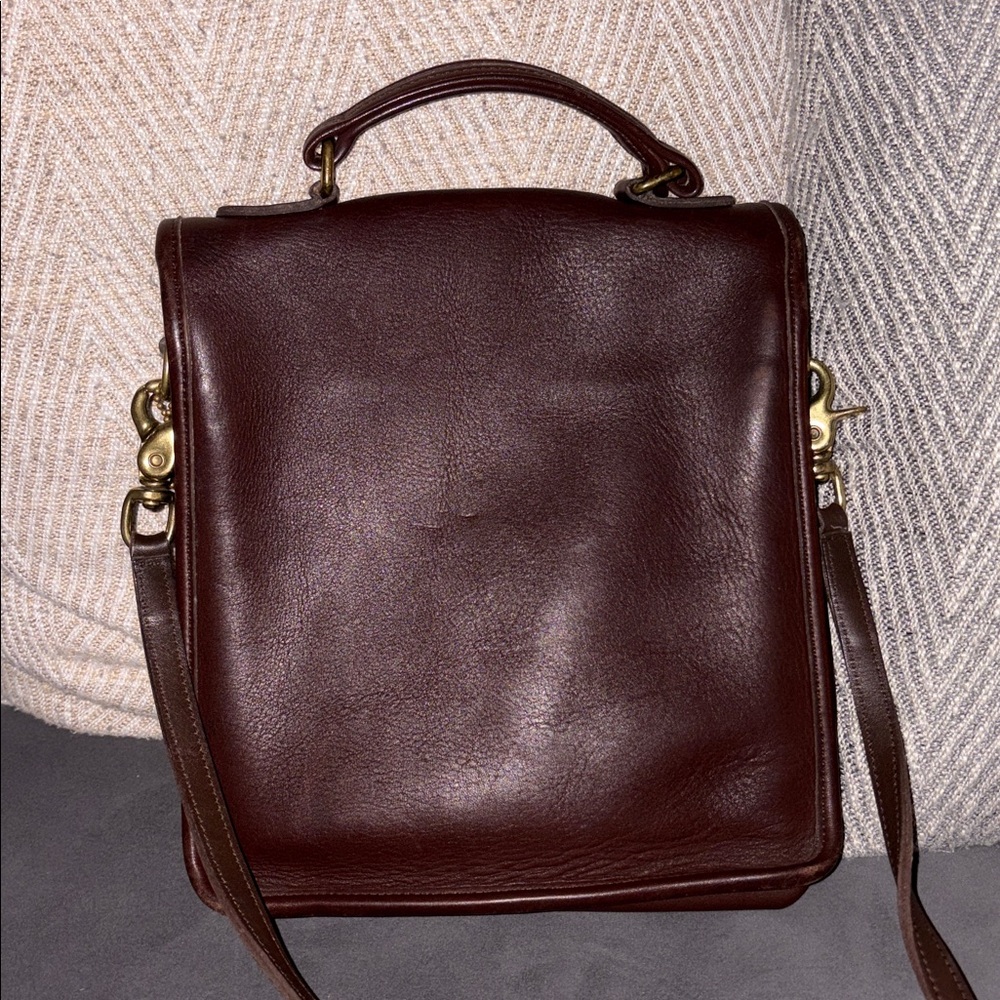 Vintage coach brown leather crossbody - Picture 7 of 12